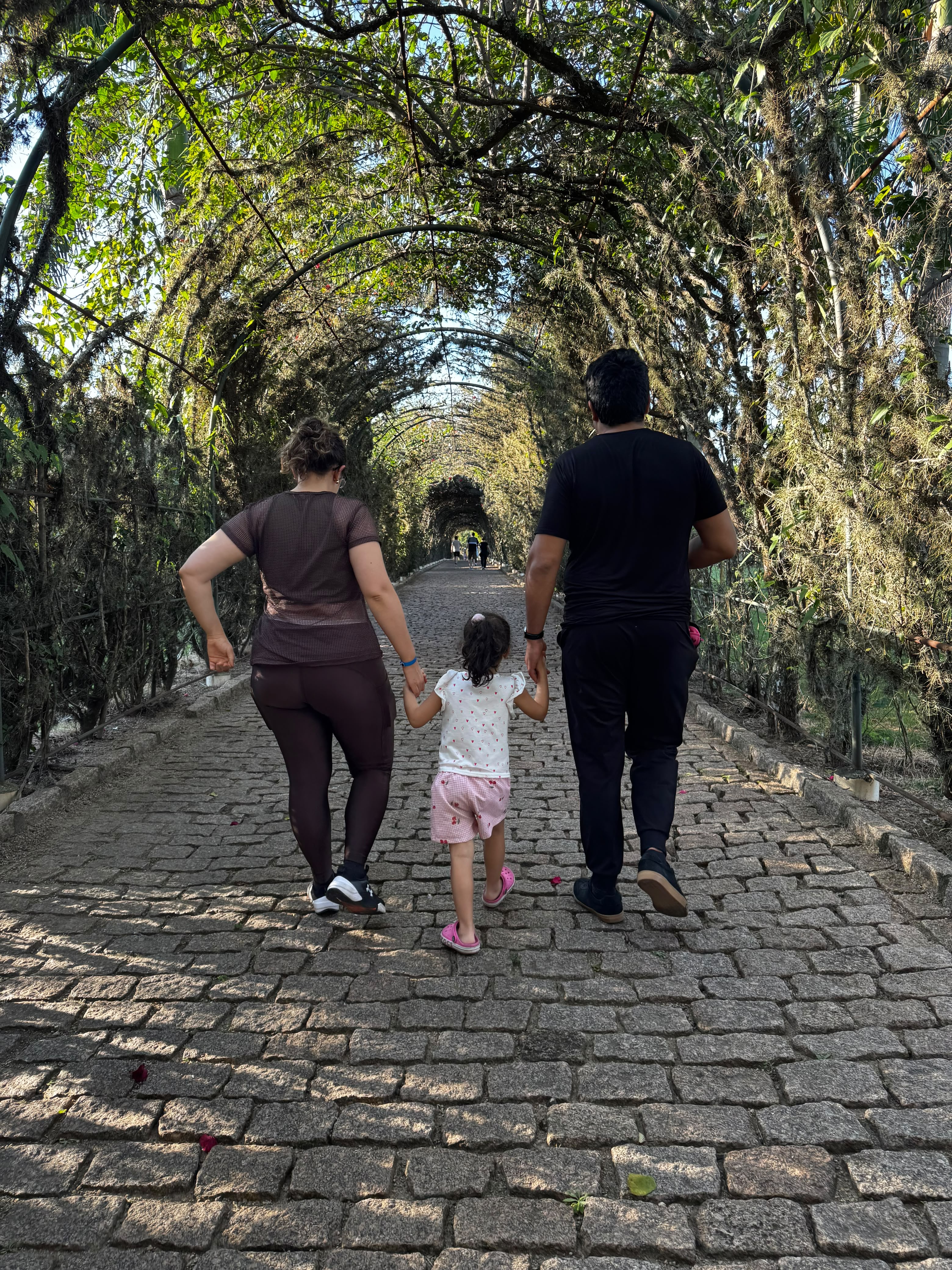 Thati com a família